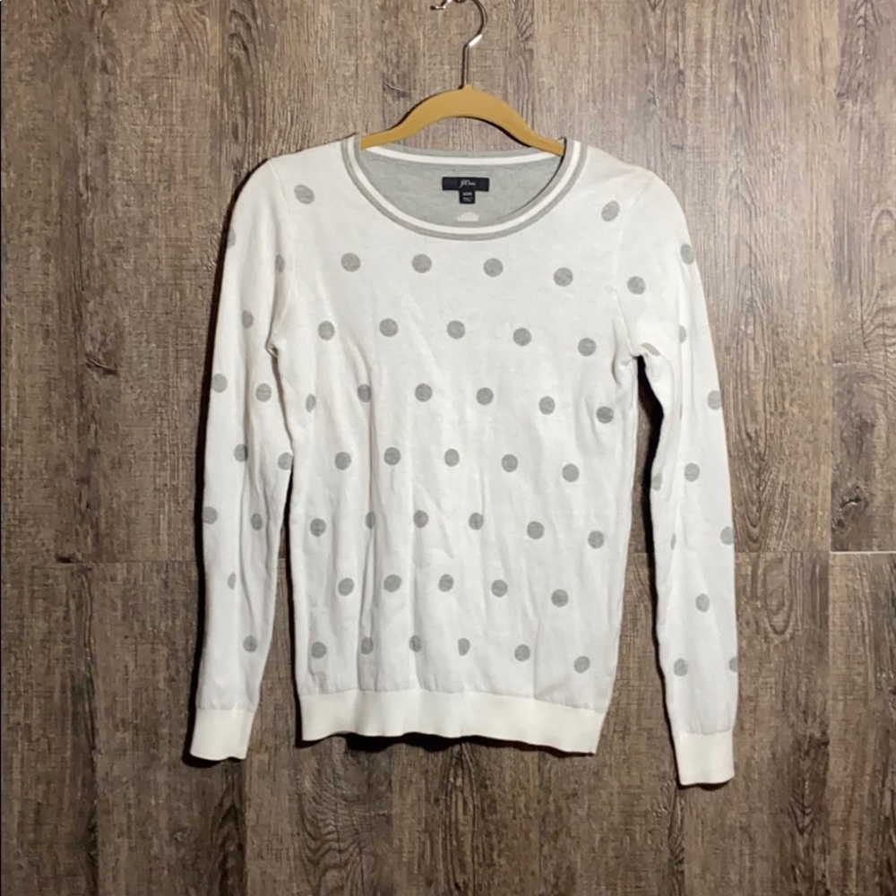 J. Crew Polka Dot Knit Sweater NEW